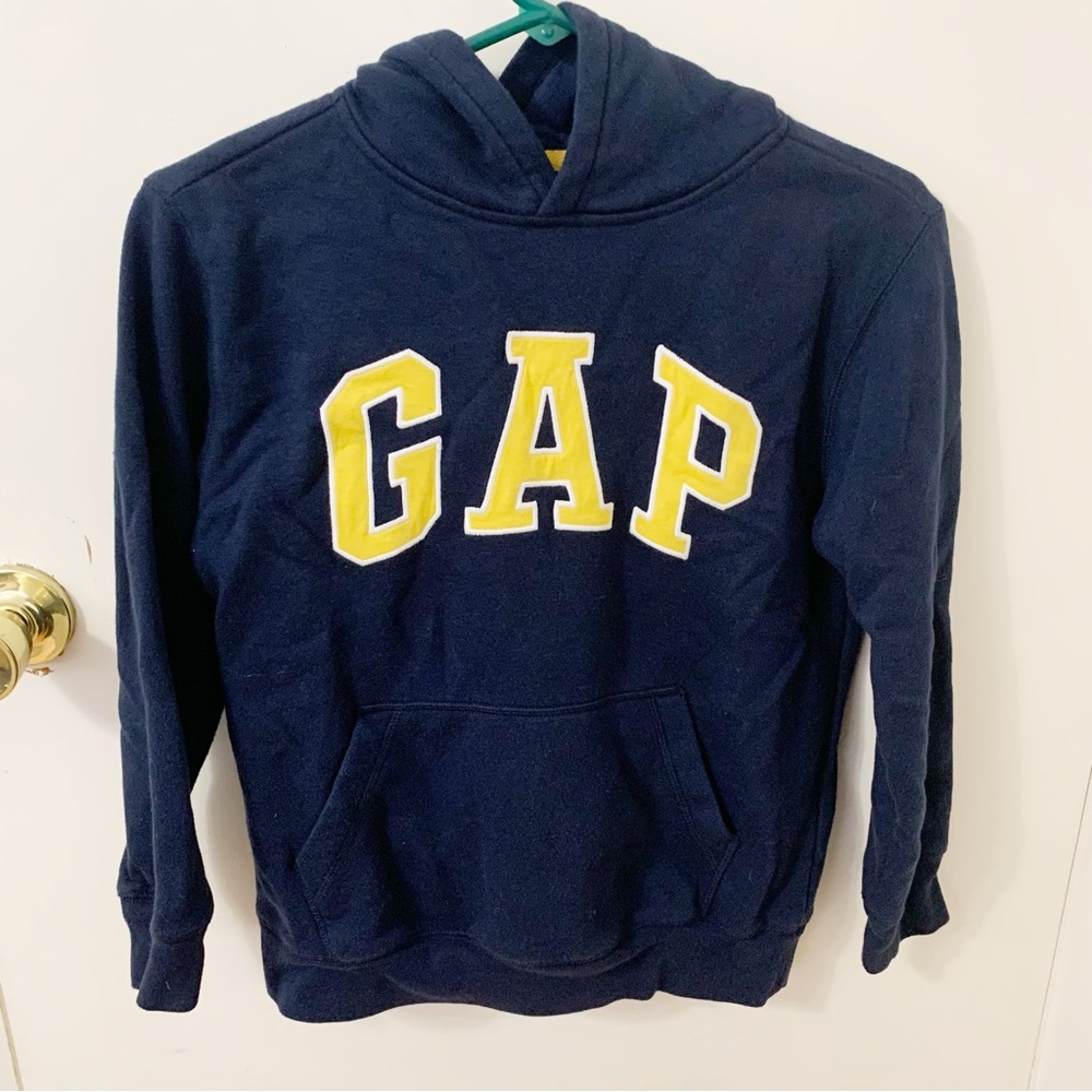 Gap boys logo hoodie navy blue large